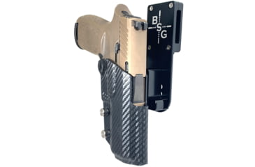 Image of Black Scorpion Outdoor Gear Sig Sauer P320 Compact Pro Heavy Duty Competition Holster, Right Hand, Black Shell / Carbon Fiber, HCD1-USPSABS-P3204CFRH