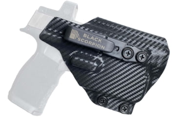 Image of Black Scorpion Outdoor Gear Sig Sauer P365 XL w/ TLR-6 Belt Wing Tuckable Holster, Right, Carbon Fiber, HC23-365XLTLR6-CFRH