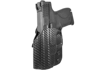 Image of Black Scorpion Outdoor Gear Smith &amp; Wesson M&amp;P Shield IWB Kydex Holster - Low Profile, Right Hand, Carbon Fiber, HC19-IWB01-SCOSHIELD-CFRH