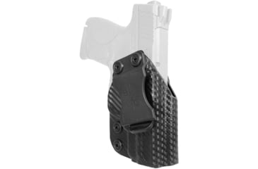 Image of Black Scorpion Outdoor Gear Smith &amp; Wesson M&amp;P Shield IWB Kydex Holster - Low Profile, Right Hand, Carbon Fiber, HC19-IWB01-SCOSHIELD-CFRH