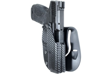 Image of Black Scorpion Outdoor Gear Smith &amp; Wesson M&amp;P9 M&amp;P40 5in OWB Kydex Paddle Holster, Right Hand, Carbon Fiber, HC03-PADDLE-MP5CFRH