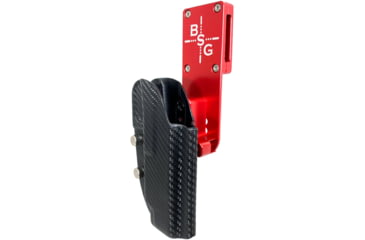 Image of Black Scorpion Outdoor Gear Smith &amp; Wesson M&amp;P9, M&amp;P40 M2.0 5in Pro Heavy Duty Competition Holster, Right Hand, Red Shell / Carbon Fiber, HCD2-USPSABS-MP5CFRH
