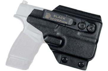 Image of Black Scorpion Outdoor Gear Springfield Hellcat w/ TLR-6 IWB Belt Wing Tuckable Holster, Right, Black, HC23-HELLCATLR6-BK