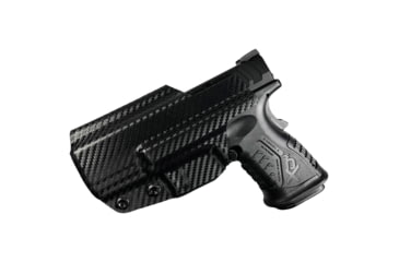 Image of Black Scorpion Outdoor Gear Springfield Armory XD-M Elite 3.8 Belt Wing Tuckable Holster, Right, Carbon Fiber, HC23-XDME3-CF