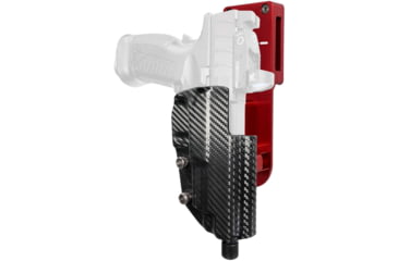 Image of Black Scorpion Outdoor Gear Springfield XD-M Elite 4.5 Pro Heavy Duty Competition Holster, Right, Red/Carbon Fiber, HCD2-USPSABS-XDM45-CFRH