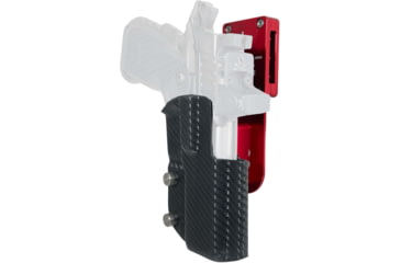 Image of Black Scorpion Outdoor Gear Staccato C2 Pro Heavy Duty Competition Holster, Right, Red/Carbon Fiber, HCD2-USPSABS-STAC2CFRH