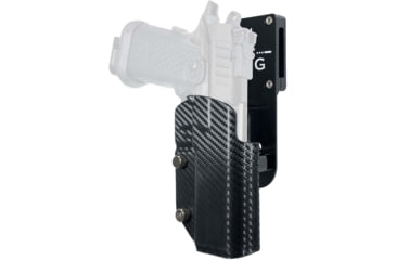 Image of Black Scorpion Outdoor Gear Staccato P DUO Pro Heavy Duty Competition Holster, Right, Black/Carbon Fiber, HCD1-USPSABS-STACPCFRH
