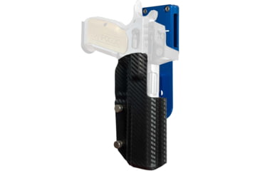 Image of Black Scorpion Outdoor Gear Tanfoglio Stock 3 Pro Heavy Duty Competition Holster, Right, Blue/Carbon Fiber, HCD3-USPSABS-STOCK3CFRH