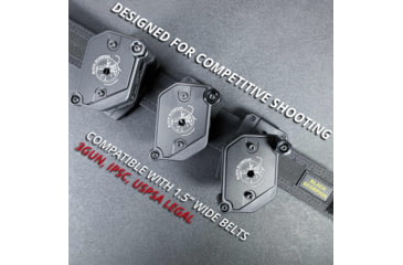 Image of Black Scorpion Outdoor Gear USPSA Grand Master Production Holster / Shooting Belt Combo, 2011 USPSA, Black, Medium, CO06-MP01H042011-BTMBK