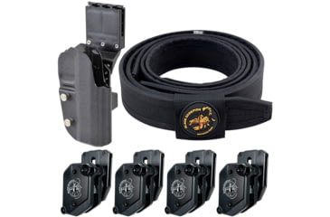 Image of Black Scorpion Outdoor Gear USPSA Grand Master Production Holster / Shooting Belt Combo, 2011 USPSA, Black, Medium, CO06-MP01H042011-BTMBK