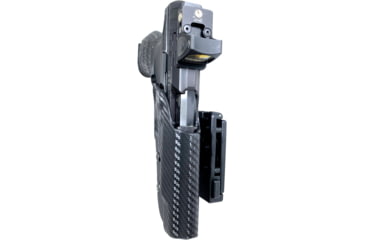 Image of Black Scorpion Outdoor Gear Walther Q5 Match Polyframe Pro Competition Holster, Left Hand, Carbon Fiber, HC04-USPSA-WALTHERQ5CFLH