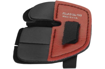 Image of Black Widow Super Leather Shooting Tab LH, Black/Brown, Extra Large, 5327-3