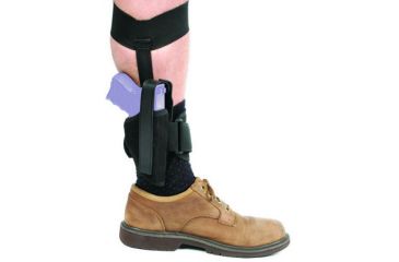Image of BlackHawk Ankle Holster, Black, Right Hand, 3-4in BBL Medium Semiauto Pistols 