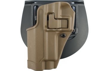 Image of BlackHawk CQC Carbon Fiber SERPA Holster, Matte Finish w/Beltloop &amp; Paddle, for Sig 220/226, Coyote Tan, Left Hand