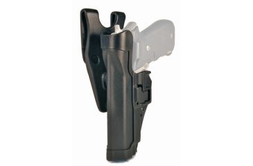 Image of BlackHawk Duty Gear Level 2 SERPA Holster, Left Hand, Black - Fits Glock 17/19/20 &amp; Similar 44H000BK-L