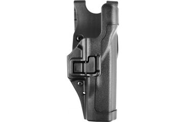 Image of BlackHawk Duty Gear Level 2 SERPA Holster, Right, Black 44H000BKR