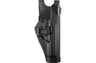 Image of BlackHawk LE Duty Gear Level 2 SERPA Duty Holster, Right, Black 44H004BKR