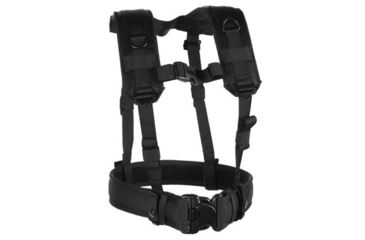 Image of BlackHawk Load Bearing Suspenders w/Drag Handles, Black