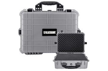 Image of BlackHawk Medium 20in Waterproof Gear/Gun Hard Case w/ Foam, Gray, Large, BH00002-GRA