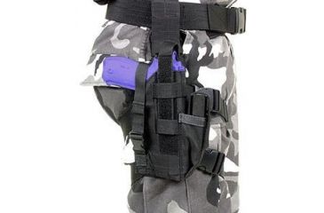 Image of BlackHawk OMEGA VI Elite Airborn Holster Right Hand Draw - COLT 45, Browning 9mm holsters, Black 40QD22BK
