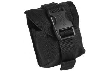 Image of Blackhawk S.T.R.I.K.E. Single Frag Grenade Pouch, Black, Speed Clip 38CL12BK