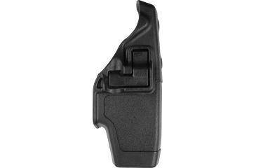 Image of BlackHawk Level 2 Polymer OWB Belt Duty Holster, Taser X26, Left Hand, Black, 44H015BK-L