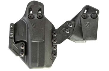Image of BlackHawk Stache IWB Belt Clip, Non-Tuckable 1.75in, Black, Bag, 416A08BK