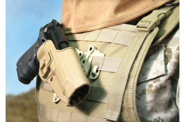 Image of Blackhawk STRIKE Platform with Serpa Holster, Beretta - Left Hand, Coyote Tan 40CL01CT-L