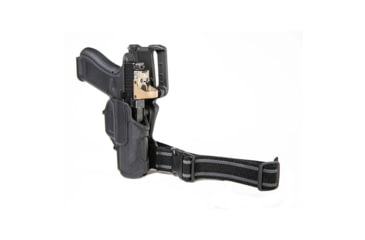 Image of BlackHawk T-Series L2C Overt Polymer OWB Belt Holster, Springfield Prodigy, Right Hand, Black, 411798BKR