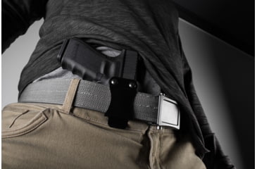 Image of BlackPoint Tactical Dual Point IWB Holster, Fits Sig P365 AXG Legion, Black Kydex &amp; Leather, 1.75 Metal Strut Loop 171991