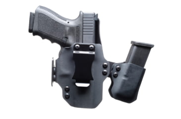 Image of BlackPoint Tactical Dual Point IWB Holster, Fits Sig P365 AXG Legion, Black Kydex &amp; Leather, 1.75 Metal Strut Loop 171991