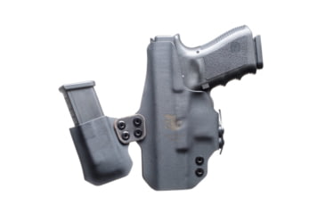 Image of BlackPoint Tactical Dual Point IWB Holster, Fits Sig P365 AXG Legion, Black Kydex &amp; Leather, 1.75 Metal Strut Loop 171991