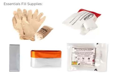 Image of Blue Force Gear Belt Mount Micro Trauma Kit Essentials Supplies, Black, BT-TKN-MTKN-ESS-BK