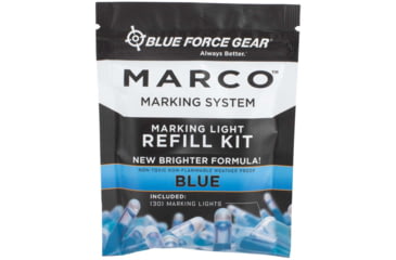 Image of Blue Force Gear MARCO Training Light Refill Pack, 30 light sticks, Blue, MARCO-01-BLUE-REFILL-1EA