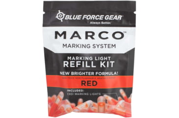 Image of Blue Force Gear MARCO Training Light Refill Pack, 30 light sticks, Red, MARCO-01-RED-REFILL-1EA