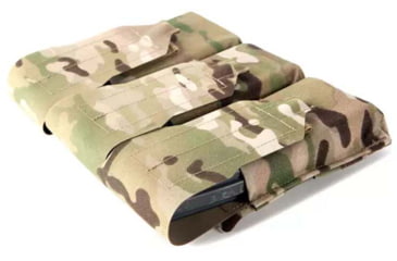 Image of Blue Force Gear Triple M4 Magazine Pouch, Classic style with flap, one mag per pocket, MultiCam, HW-M-1M4-3-MC