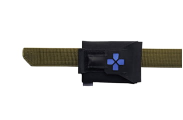 Image of Blue Force Gear Version 2 Belt Mounted Micro Trauma Kit - Empty, Black, Small, BT-TKN-NANO-02-EMPTY-BK
