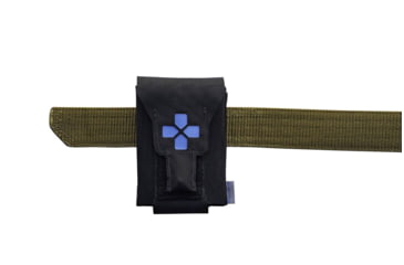 Image of Blue Force Gear Version 2 Belt Mounted Micro Trauma Kit - Empty, Black, Small, BT-TKN-NANO-02-EMPTY-BK