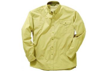 Image of Bob Allen 142K Long Sleeve Vent Back Shirt, YELLOW M