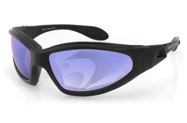Image of Bobster GXR Sunglasses, Blk Frame, Smoked Blue Mirror Lenses GXR001SB