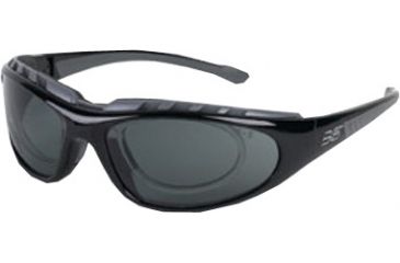 Image of Body Specs Zappa Single Vision Prescription Sunglasses, Black Frame, ZAPPA-RX BLACK FRAME.13SV