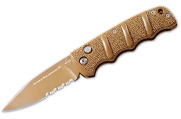 Image of Boker 01Kals103 Kalashnikov 3.35 Spear Point Plain/Serrated Desert D2 Steel Blade Aluminum Handle
