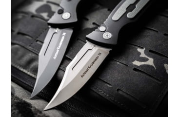 Image of Boker 01Kals136 Kalashnikov 3.35 Clip Point Plain Black D2 Steel Blade Black/Gray Aluminum Handle
