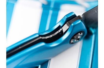 Image of Boker 111101Dam 3.15 Drop Point Damascus Blade Blue Aluminum Handle