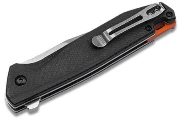 Image of Boker Magnum Border Forest Folding Knife, 3.38in Satin 440A Stainless Steel, Clip Point Blade, Black Canvas Micarta Handle, 01SC719