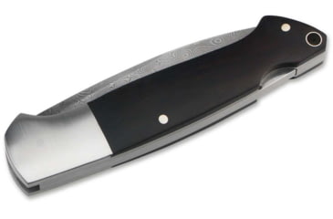 Image of Boker Solingen Davis Classic Hunter Folding Knife, 3.39in, Damascus, Grenadill Wood Brown Handle, 116624DAM