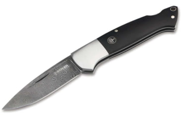 Image of Boker Solingen Davis Classic Hunter Folding Knife, 3.39in, Damascus, Grenadill Wood Brown Handle, 116624DAM