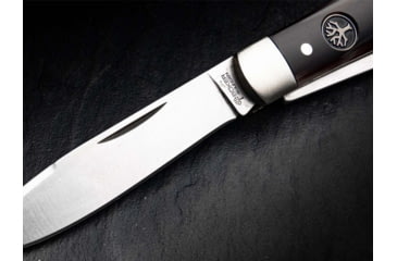 Image of Boker Solingen Swell-End Jack Folding Knife, 2.64in, N690, Nickel Silver, Synthetic Horn Brown Handle, 111916