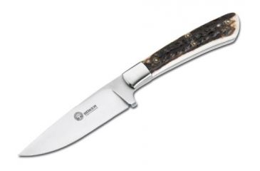 Image of Boker USA Arbolito Nicker Fixed Blade Hunting Knife w/ Leather Sheath 02BA736H