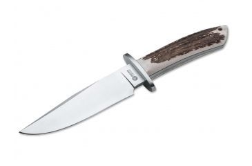Image of Boker USA Arbolito Esculta Hirschhorn Fixed Blade Knife,5.70in N695 Steel,Hirschhorn Handle 02BA593H